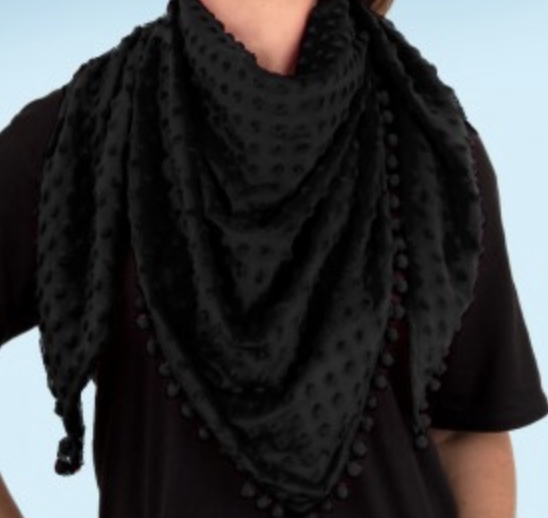 driehoek sjaal zwart