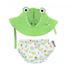 Zoocchini UV zwemluier set Kroko
