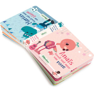 Lilliputiens kartonnen boekje Blauw/Roze