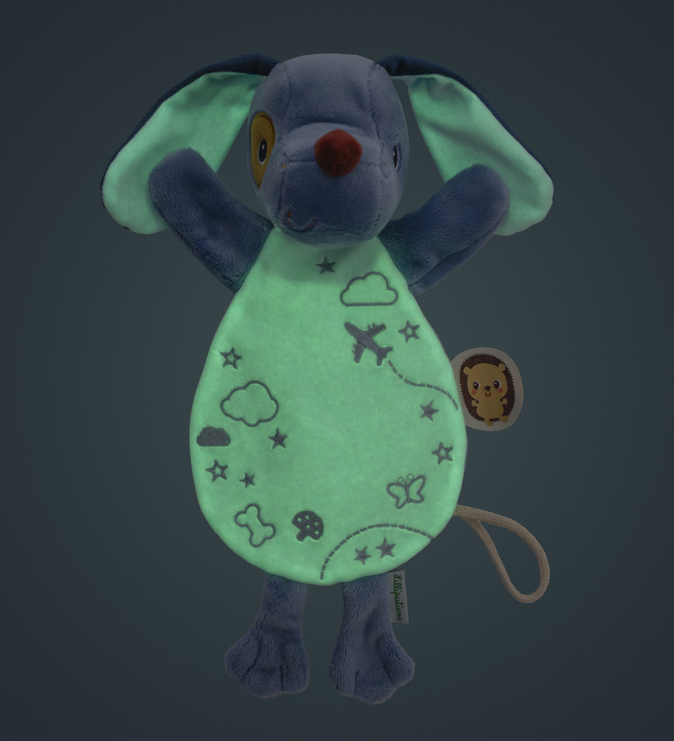 Lilliputiens Knuffeldoekje Glow-in-the-dark Jules - Afbeelding 2