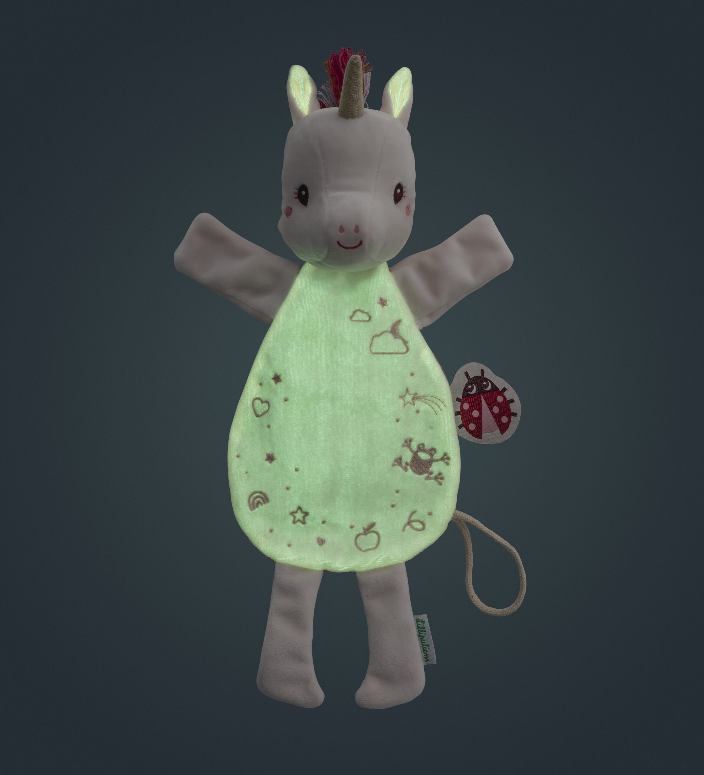 Lilliputiens Knuffeldoekje Glow-in-the-dark Lena - Afbeelding 2