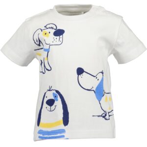 Blue Seven Tshirt Doggies wit