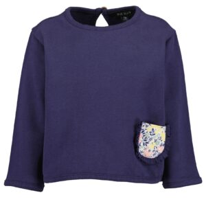 Blue Seven Sweatshirt Flower Navy