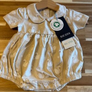 Blue Seven Romper Swan