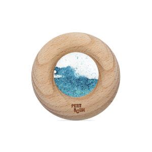 Petit Boum Rammelaar/Bijtring Glitter Turquoise