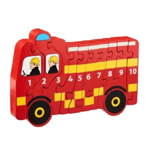Fairtrade houten puzzel Brandweerwagen