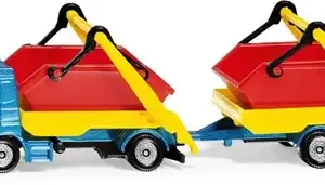 Siku vrachtwagen met kiepbak en aanhanger