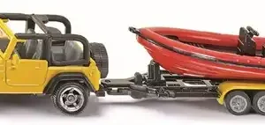 Siku Jeep met aanhanger + boot